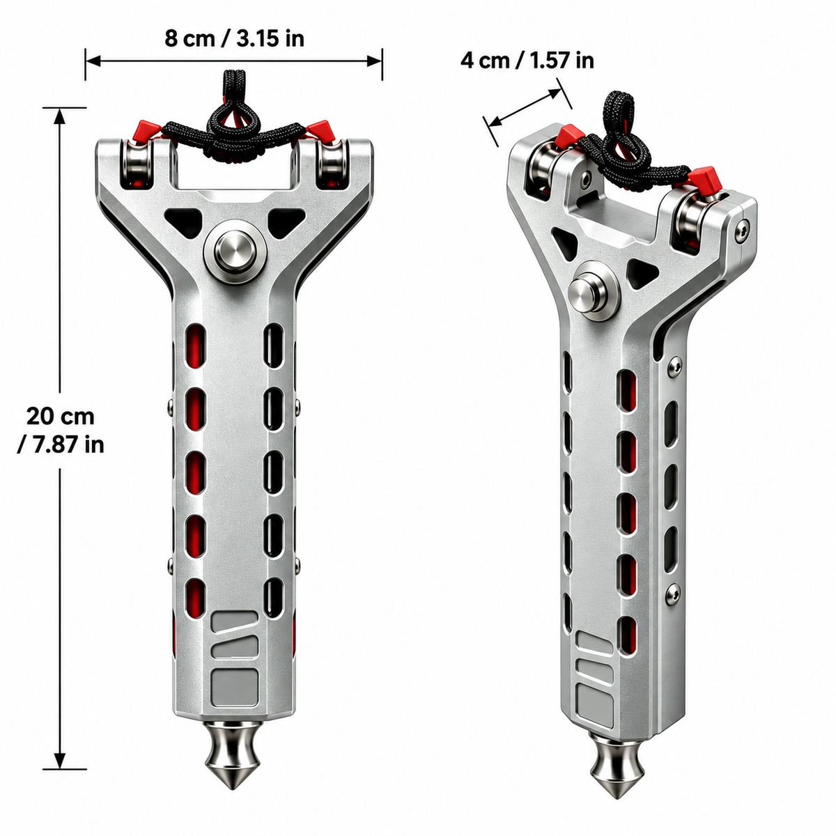 Silver Aluminum Slingshot Kit — product view 2