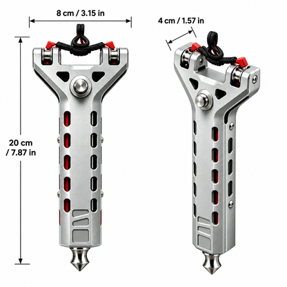 Silver Aluminum Slingshot Kit — product view 2